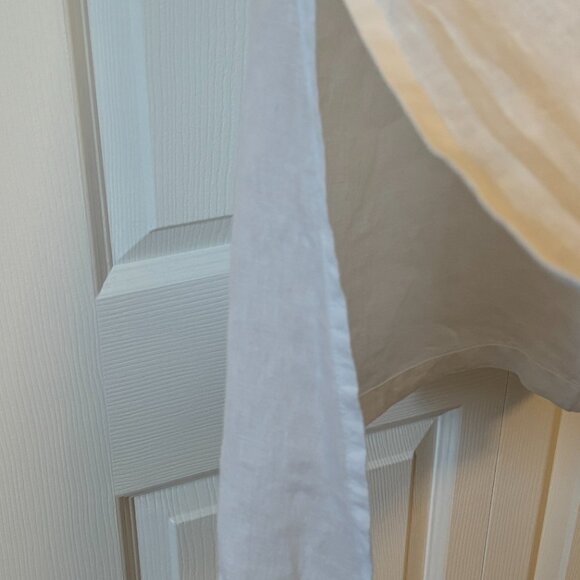 Bryn Walker Linen White Tunic Top with side slits - Picture 12 of 13